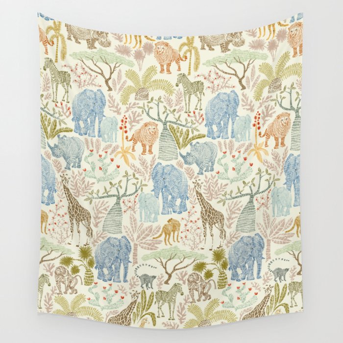 Wildlife Safari Wall Tapestry Gallery Image 4