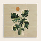 Cat and Plant 11 Wood Wall Art Gallery Image 1