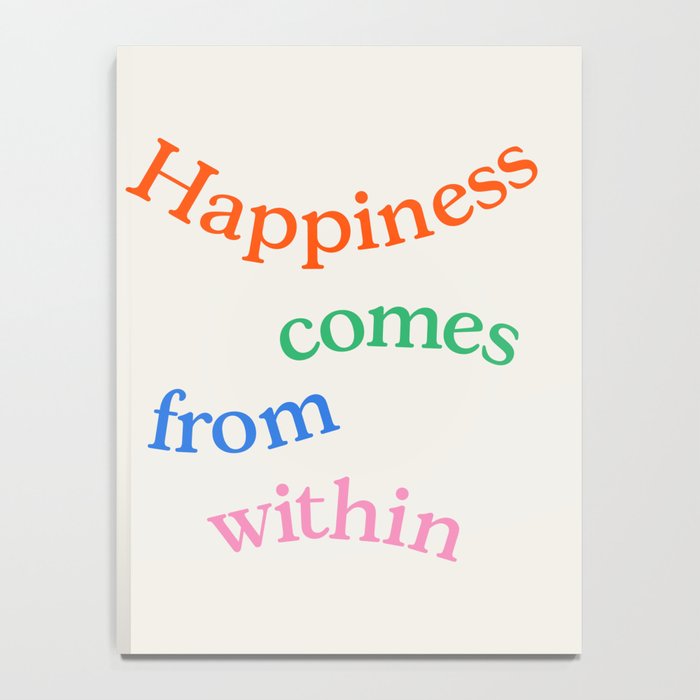 Happiness Comes From Within Notebook Gallery Image 4
