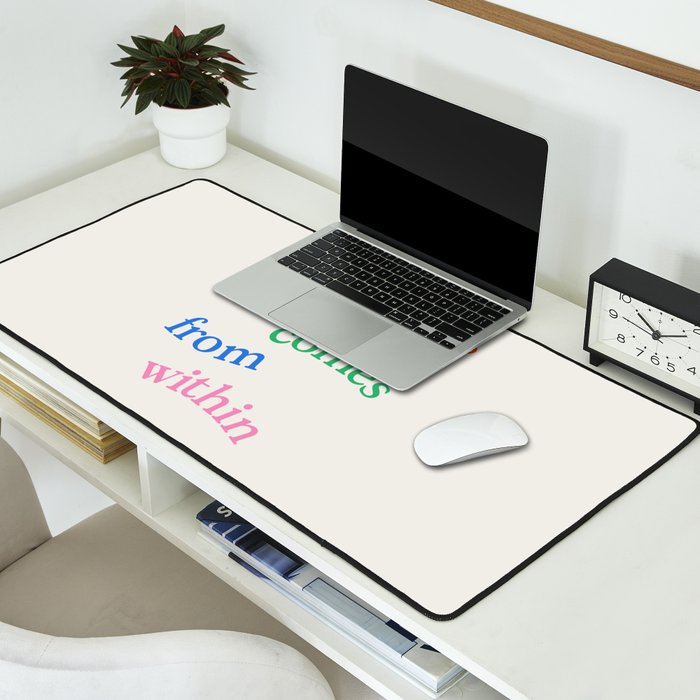 Happiness Comes From Within Desk Mat Gallery Image 2