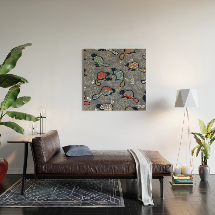 Beaver is back at dawn - Comeback Species Wood Wall Art Gallery Image 2
