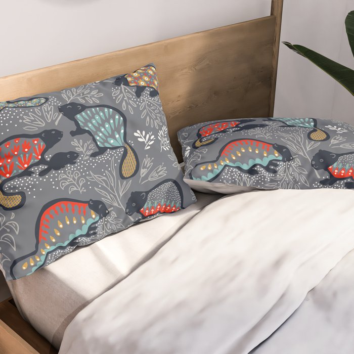Beaver is back at dawn - Comeback Species Pillow Sham Gallery Image 2