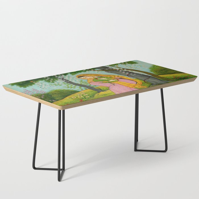 Love-Torn Heroine Indian Miniature Painting  Coffee Table Gallery Image 1