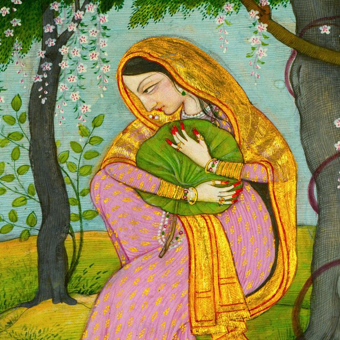 Love-Torn Heroine Indian Miniature Painting  Coffee Mug Gallery Image 2