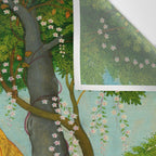 Love-Torn Heroine Indian Miniature Painting  Wall Tapestry Gallery Image 3