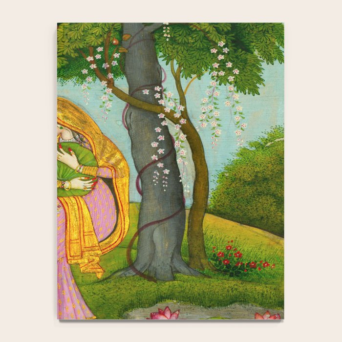 Love-Torn Heroine Indian Miniature Painting  Notebook Gallery Image 4