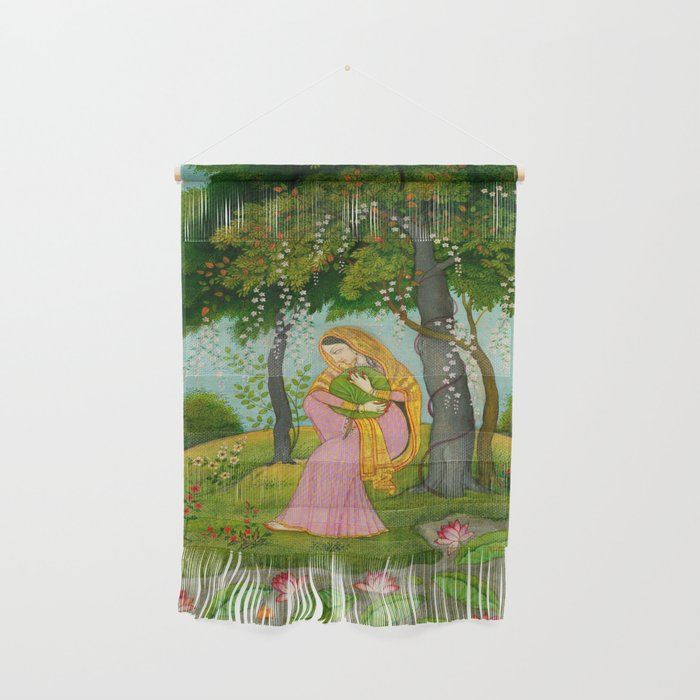 Love-Torn Heroine Indian Miniature Painting  Wall Hanging Gallery Image 1