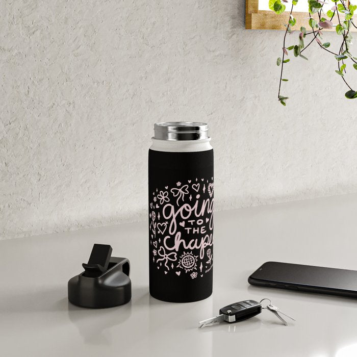 Going to the Chapel in Light Pink Water Bottle Gallery Image 4