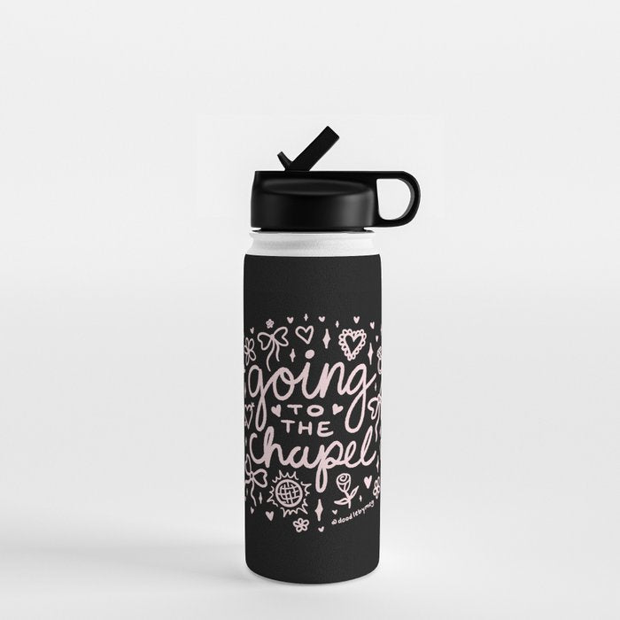 Going to the Chapel in Light Pink Water Bottle Gallery Image 1