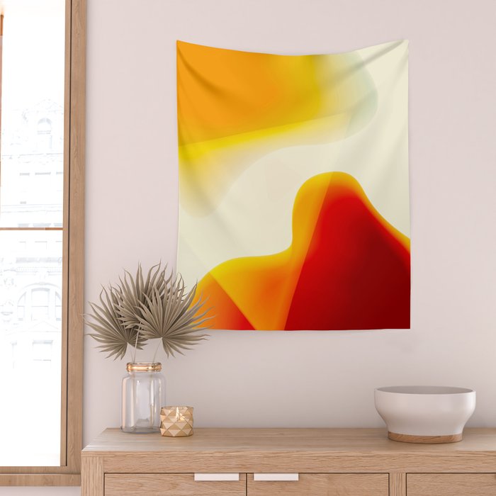 shapes 70s 2 Wall Tapestry Gallery Image 2