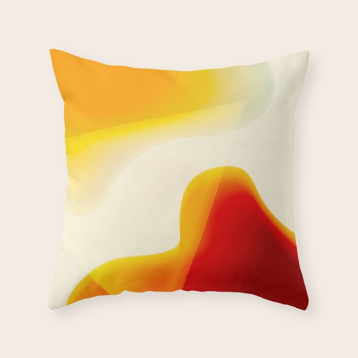 shapes 70s 2 Throw Pillow Gallery Image 1