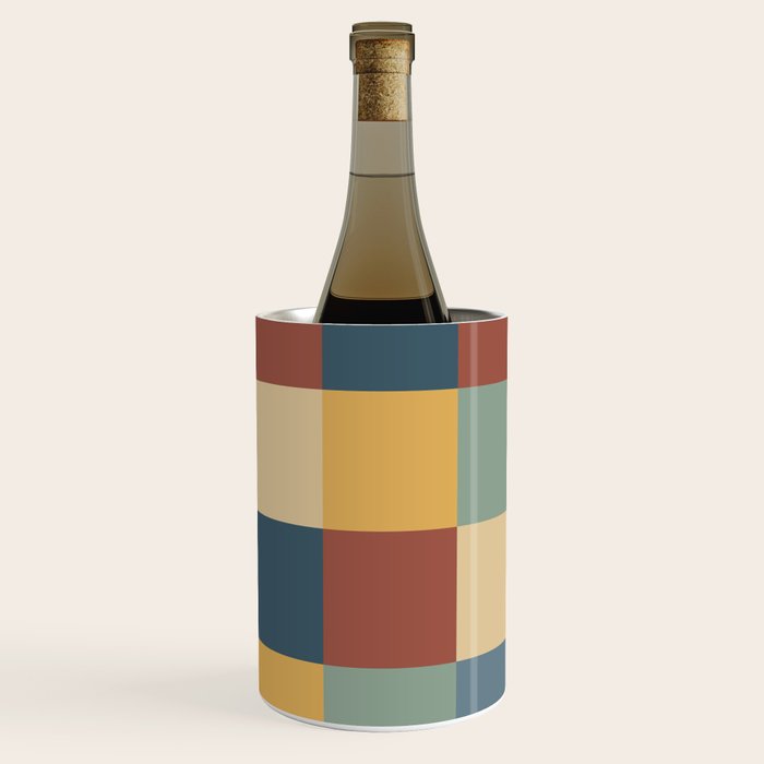 Bold Colorful Checks Pattern - Large IX Wine Chiller Gallery Image 2