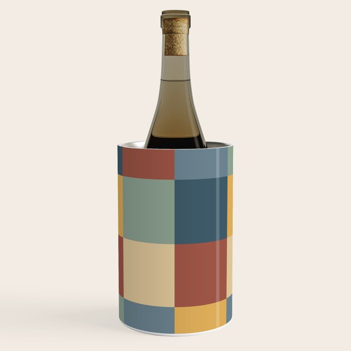 Bold Colorful Checks Pattern - Large IX Wine Chiller Gallery Image 1