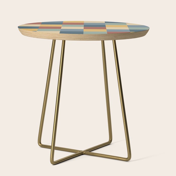 Bold Colorful Checks Pattern - Large IX Side Table Gallery Image 1