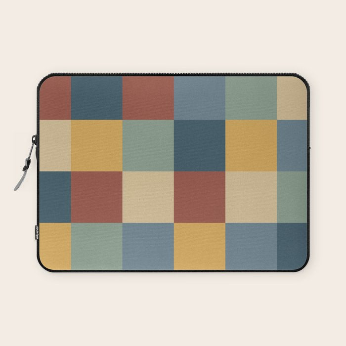 Bold Colorful Checks Pattern - Large IX Laptop Sleeve Gallery Image 1