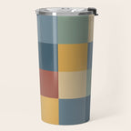 Bold Colorful Checks Pattern - Large IX Travel Mug Gallery Image 2