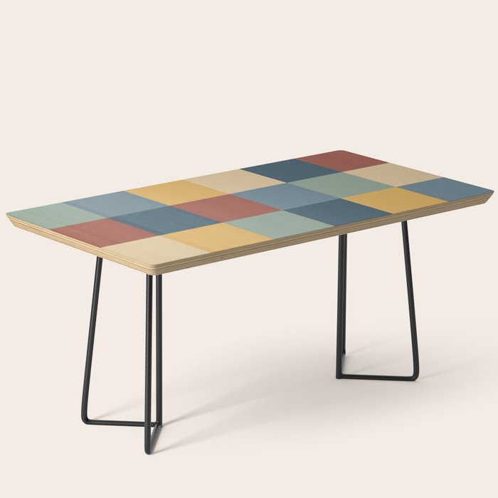 Bold Colorful Checks Pattern - Large IX Coffee Table Gallery Image 1