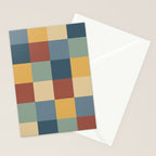 Bold Colorful Checks Pattern - Large IX Stationery Card Gallery Image 2