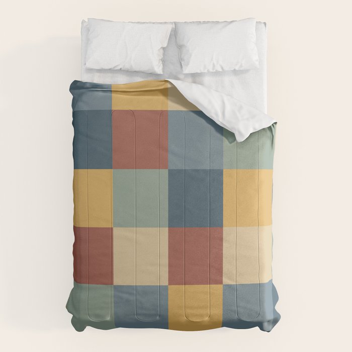 Bold Colorful Checks Pattern - Large IX Comforter Gallery Image 6