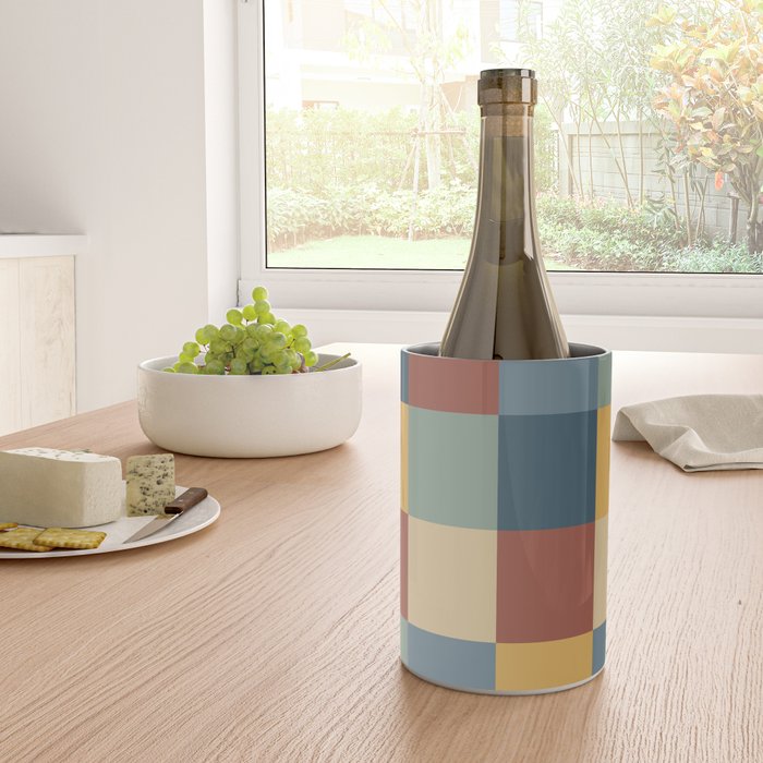 Bold Colorful Checks Pattern - Large IX Wine Chiller Gallery Image 4