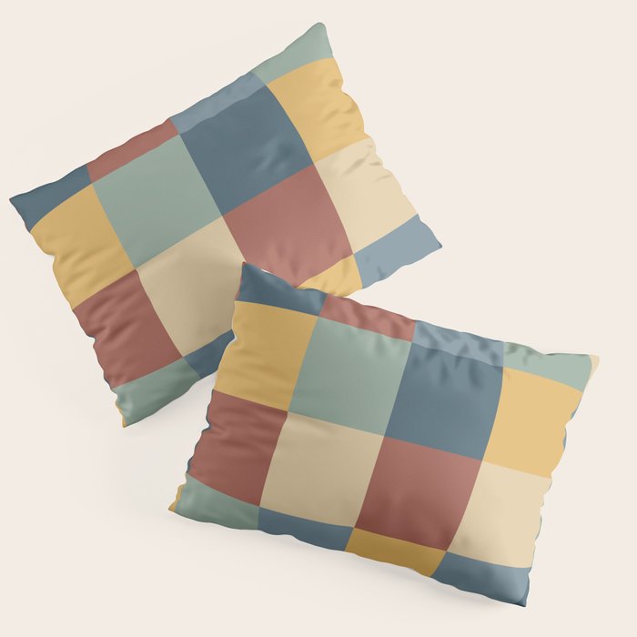 Bold Colorful Checks Pattern - Large IX Pillow Sham Gallery Image 3