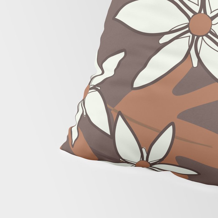 Floral Mocha 3 Pillow Sham Gallery Image 4