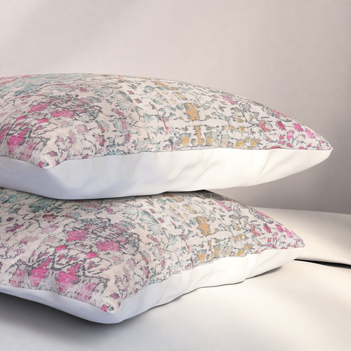 N258 - Vintage Glam Farmhouse Boho Traditional Floral Moroccan Style Pillow Sham Gallery Image 3