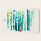Fox in quiet forest Cutting Board Gallery Image 1
