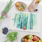 Fox in quiet forest Cutting Board Gallery Image 2