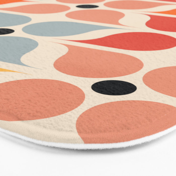 Old times geometry pattern Bath Mat Gallery Image 3