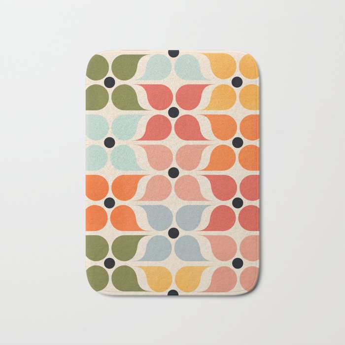 Old times geometry pattern Bath Mat Gallery Image 1