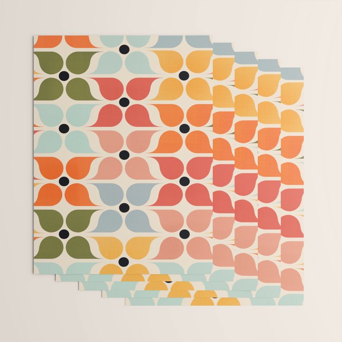 Old times geometry pattern Wrapping Paper Gallery Image 3