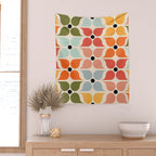 Old times geometry pattern Wall Tapestry Gallery Image 2