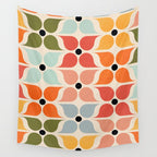 Old times geometry pattern Wall Tapestry Gallery Image 4