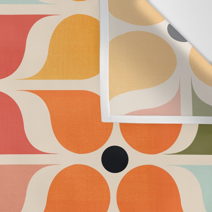 Old times geometry pattern Wall Tapestry Gallery Image 3