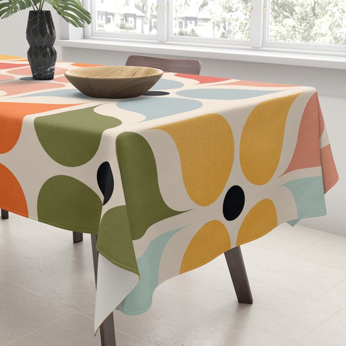 Old times geometry pattern Tablecloth Gallery Image 3