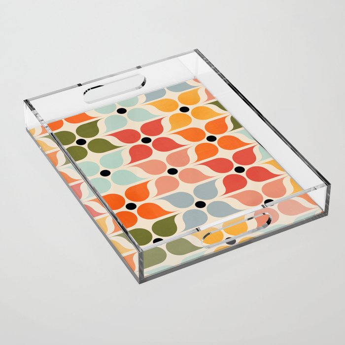 Old times geometry pattern Acrylic Tray Gallery Image 1