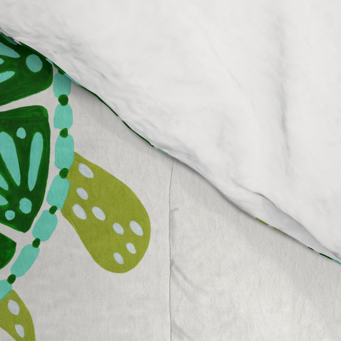 Sea Turtle - Green Palette Comforter Gallery Image 4