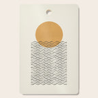 Ocean wave gold sunrise - mid century style Cutting Board Gallery Image 1