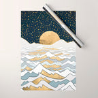 Golden Ocean Wrapping Paper Gallery Image 1