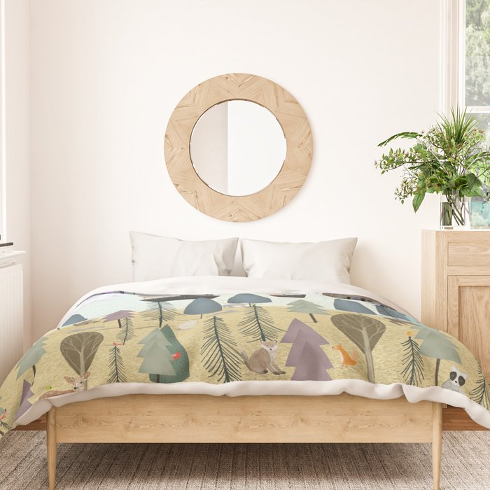 a little woodland adventure Duvet Cover Gallery Image 3