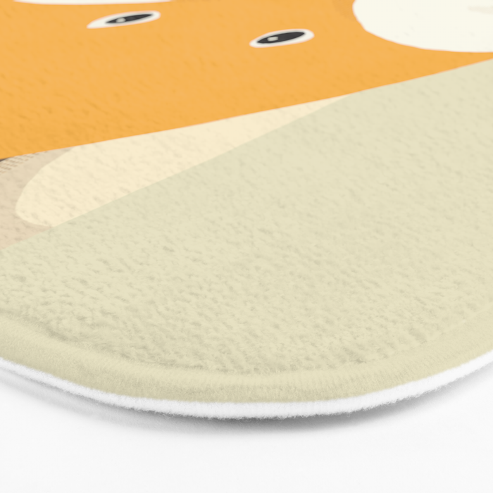 Whimsical Red Fox Bath Mat Gallery Image 3