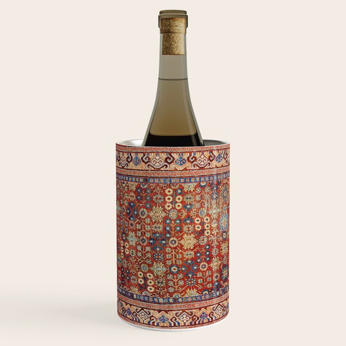 Khotan Antique East Turkestan Rug Print Wine Chiller Gallery Image 1