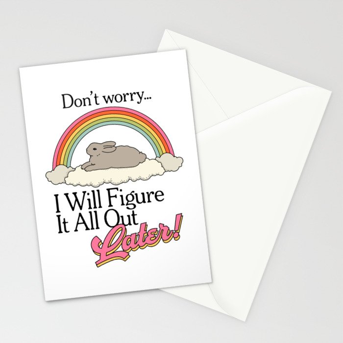 Figure It Out Later Stationery Card Gallery Image 2