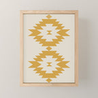 Southwestern Minimalism - Golden Yellow Neutral Beige Mini Art Print Gallery Image 1
