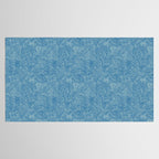 Flowing Blue Spiral Pattern Tablecloth Gallery Image 2