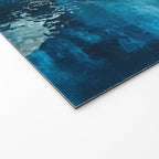 Timeless: A gorgeous, abstract mixed media piece in blue, pink, and gold by Alyssa Hamilton Art Welcome Mat Gallery Image 2