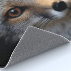 Foxfire Gaze Gray Fox Photorealistic Digital Wildlife Artwork Rug Gallery Image 4