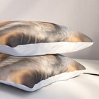 Foxfire Gaze Gray Fox Photorealistic Digital Wildlife Artwork Pillow Sham Gallery Image 3