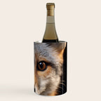 Foxfire Gaze Gray Fox Photorealistic Digital Wildlife Artwork Wine Chiller Gallery Image 3